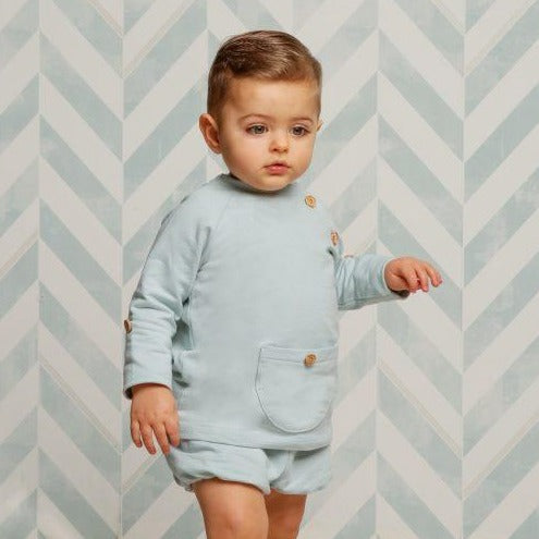 CONJUNTO BEBE NIÑO VERDE MINT