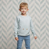 comprar sudadera de niño de algodon organico verde mint