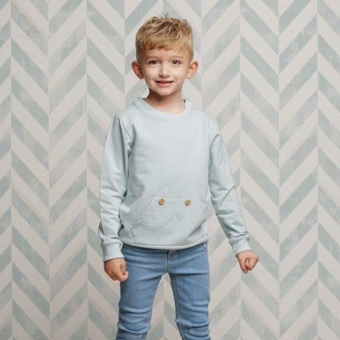comprar sudadera de niño de algodon organico verde mint