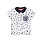 Polo manga corta con raquetas de tenis, disponible en varios colores.