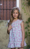 Vestido niña flores rosa maquillaje de Babiné