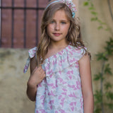Vestido niña flores rosa maquillaje de Babiné