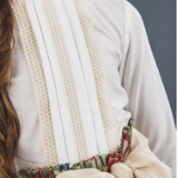 Conjunto Flores Grandes burdeos marca La Ormiga