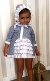 Jesusito bebé niña con capota lunar blanco