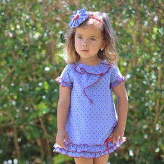 Vestido Niña Plumeti rojo de La Ormiga