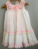 Vestido De plumeti Beige de Nini VR039